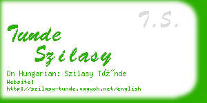 tunde szilasy business card